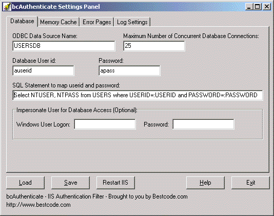 bcAuthenticate Admin