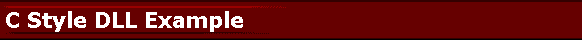 C Style DLL Example