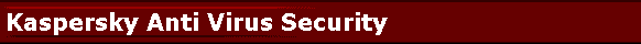 Kaspersky Anti Virus Security