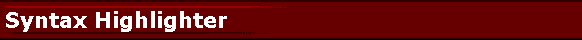 Syntax Highlighter