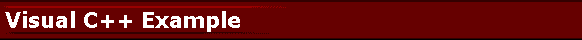 Visual C++ Example